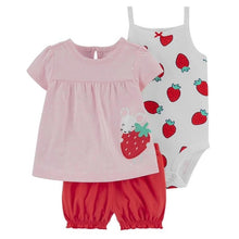 Load image into Gallery viewer, New summer 2020 baby girl clothing princess 3 pieces infant girls clothes sets , 6M -24M outfit baby accessories babies costumes
