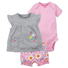 Load image into Gallery viewer, New summer 2020 baby girl clothing princess 3 pieces infant girls clothes sets , 6M -24M outfit baby accessories babies costumes