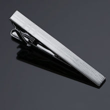 Load image into Gallery viewer, DY New and high quality laser engraving tie clip fashion style gold silvery and black men's business tie pin Free Delivery