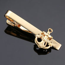 Load image into Gallery viewer, DY New and high quality laser engraving tie clip fashion style gold silvery and black men's business tie pin Free Delivery