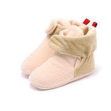 Load image into Gallery viewer, NEW Baby Newborn First Walkers Unisex Cozie Faux Fleece Bootie Winter Warm Infant Toddler Crib Shoes Classic Floor Boys girls