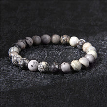 Load image into Gallery viewer, Chakra Beaded Charm Bracelet Men 8mm Natural Stone Tiger Eye Malachite lapis lazuli Healing Beads Bracelet Women Yoga Jewelry