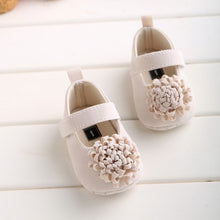 Load image into Gallery viewer, Candy Colors Newborn Baby Prewalker Soft Bottom Anti-slip Shoes Footwear Classic Princess Girl Crib Mary Jane Big Flower Shoes