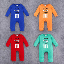Load image into Gallery viewer, 2020 Infant Clothes Autumn NewBorn Baby Rompers letter M Clothing Costumes Cartoon Funny Kids Jumpsuit New Born Boys Clothes