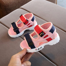 Load image into Gallery viewer, 2020 summer new children's sandals baby toddler shoes girls beach shoes soft bottom non-slip boys sports sandals leisure 21-30