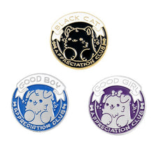 Load image into Gallery viewer, GOOD BOY GIRL Enamel Pin Custom Dogs Puppy Cats Brooches Badges Bag Shirt Lapel Pin Buckle Pet Animal Jewelry Gift for Friends