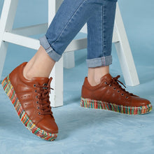Load image into Gallery viewer, Genuine-Leather Women Sneakers Shoes For Woman 2020 Fashion New Style Summer High Quality Casual Women Casual Comfortable Flexible Leather Wedding Walking Sport Shoes Lightweight Sneakers Running Shoes Breathable