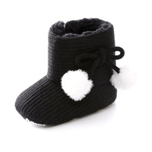 Load image into Gallery viewer, Cute Autumn Winter Infants Shoes Baby Girl Boy Polka Dot Knitting Boots Casual Sneakers Non-slip Soft Soled Walking Shoes