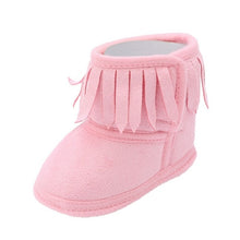 Load image into Gallery viewer, Cute Autumn Winter Infants Shoes Baby Girl Boy Polka Dot Knitting Boots Casual Sneakers Non-slip Soft Soled Walking Shoes