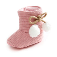 Load image into Gallery viewer, Cute Autumn Winter Infants Shoes Baby Girl Boy Polka Dot Knitting Boots Casual Sneakers Non-slip Soft Soled Walking Shoes