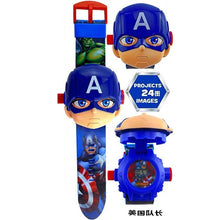 Load image into Gallery viewer, Children Watch The 3D Projection Cartoon Ultraman Spiderman Ironman Princess Digital Watches Kids Watches Toy