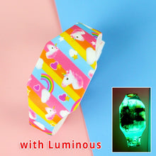 Load image into Gallery viewer, 2020 Luminous Spiderman Kids Watches Girls Princess Avengers Cartoon Pattern LED Boys Watch Reloj Infantil Wristwatches