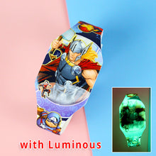 Load image into Gallery viewer, 2020 Luminous Spiderman Kids Watches Girls Princess Avengers Cartoon Pattern LED Boys Watch Reloj Infantil Wristwatches