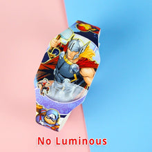 Load image into Gallery viewer, 2020 Luminous Spiderman Kids Watches Girls Princess Avengers Cartoon Pattern LED Boys Watch Reloj Infantil Wristwatches