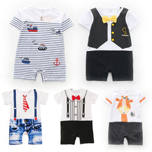 Load image into Gallery viewer, Baby Rompers Summer Style Powered Baby Boy Girl Clothing Newborn Infant giraffe Short Sleeve Clothes 3-6-9-12-18 Months