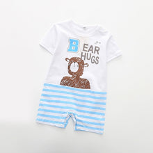 Load image into Gallery viewer, Baby Rompers Summer Style Powered Baby Boy Girl Clothing Newborn Infant giraffe Short Sleeve Clothes 3-6-9-12-18 Months