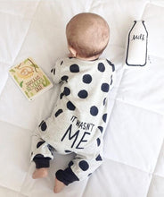 Load image into Gallery viewer, Baby Boys Girls Romper Cotton Long Sleeve Letter Mom Plus Dad Equal Me Jumpsuit Infant Clothing Autumn Newborn Baby Clothes