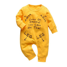 Load image into Gallery viewer, Baby Boys Girls Romper Cotton Long Sleeve Letter Mom Plus Dad Equal Me Jumpsuit Infant Clothing Autumn Newborn Baby Clothes