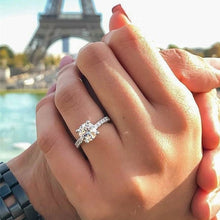 Load image into Gallery viewer, 2020 Modern Fashion Women Ring Trend White AAA Crystal Zircon Engagement Design Rings for Women Wedding Jewelry Gift