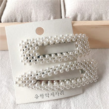 Load image into Gallery viewer, 5 Pieces Pearl Hairpin Women's Fashion Soft Pearl Hairpin Hair Stick Girl Hair Clip Hair Clip Set Hair Accessories Jewellery