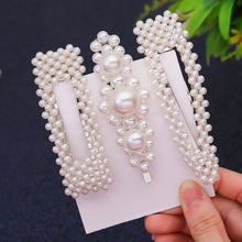 Load image into Gallery viewer, 5 Pieces Pearl Hairpin Women's Fashion Soft Pearl Hairpin Hair Stick Girl Hair Clip Hair Clip Set Hair Accessories Jewellery
