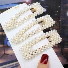 Load image into Gallery viewer, 5 Pieces Pearl Hairpin Women's Fashion Soft Pearl Hairpin Hair Stick Girl Hair Clip Hair Clip Set Hair Accessories Jewellery