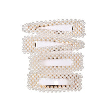 Load image into Gallery viewer, 5 Pieces Pearl Hairpin Women's Fashion Soft Pearl Hairpin Hair Stick Girl Hair Clip Hair Clip Set Hair Accessories Jewellery