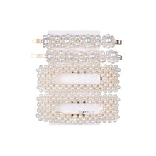 Load image into Gallery viewer, 5 Pieces Pearl Hairpin Women's Fashion Soft Pearl Hairpin Hair Stick Girl Hair Clip Hair Clip Set Hair Accessories Jewellery