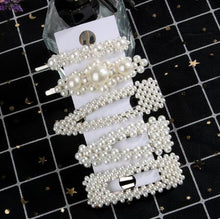 Load image into Gallery viewer, 5 Pieces Pearl Hairpin Women's Fashion Soft Pearl Hairpin Hair Stick Girl Hair Clip Hair Clip Set Hair Accessories Jewellery