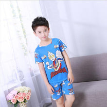 Load image into Gallery viewer, 2020 children pajamas set kids baby girl boys cartoon casual clothing costume short sleeve children sleepwear pajamas sets