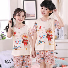 Load image into Gallery viewer, 2020 children pajamas set kids baby girl boys cartoon casual clothing costume short sleeve children sleepwear pajamas sets