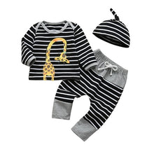 Load image into Gallery viewer, 3 Pcs Newborn Baby Boys Clothes Set Cloud Print Cotton Long Sleeve T-Shirt+Casual Solid Color Pant+Hat Infant Clothing Outfits