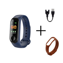 Load image into Gallery viewer, Men Smart Sports watch blood pressure heart rate monitor message reminder bluetooth waterproof men and women bracelet kids wrist