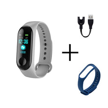 Load image into Gallery viewer, Men Smart Sports watch blood pressure heart rate monitor message reminder bluetooth waterproof men and women bracelet kids wrist
