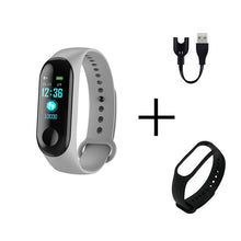 Load image into Gallery viewer, Men Smart Sports watch blood pressure heart rate monitor message reminder bluetooth waterproof men and women bracelet kids wrist