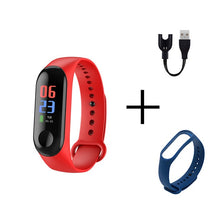 Load image into Gallery viewer, Men Smart Sports watch blood pressure heart rate monitor message reminder bluetooth waterproof men and women bracelet kids wrist