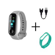 Load image into Gallery viewer, Men Smart Sports watch blood pressure heart rate monitor message reminder bluetooth waterproof men and women bracelet kids wrist