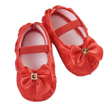 Load image into Gallery viewer, LONSANT Toddler Kid Baby Girl Rose Bowknot Elastic Band Newborn Walking Shoes E1120