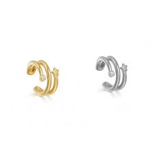 Load image into Gallery viewer, 2020 New Fashion Pearl Ear Cuff Bohemia Stackable C Shaped CZ Rhinestone Small Earcuffs Clip Earrings for Women Wedding Jewelry
