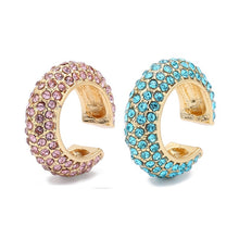 Load image into Gallery viewer, 2020 New Fashion Pearl Ear Cuff Bohemia Stackable C Shaped CZ Rhinestone Small Earcuffs Clip Earrings for Women Wedding Jewelry