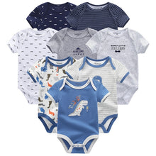Load image into Gallery viewer, Baby Clothes 8Pcs/lots Unisex Newborn Boy&Girl Rompers roupas de bebes Cotton Baby Toddler Jumpsuits Short Sleeve Baby Clothing