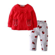 Load image into Gallery viewer, 3Pcs Newborn Baby Girl Clothes Set Cartoon Rabbit Pattern Long Sleeve T-shirt+Casual Pants+Headband Infant Clothing Outfits