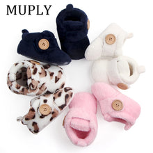 Load image into Gallery viewer, Lovely Warm Design Baby Girls Boys Toddler First Walkers Baby Shoes Soft Slippers Cute Shoes Winter Non-Slip Baby Warm Shoes