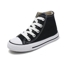 Load image into Gallery viewer, Kids shoes for girl children canvas shoes boys sneakers Spring autumn girls shoes White High Solid fashion Children shoes