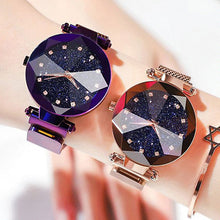 Load image into Gallery viewer, Ladies Magnetic Starry Sky Clock Luxury Women Watches Fashion Diamond Female Quartz Wristwatches Relogio Feminino Zegarek Damski