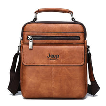 Load image into Gallery viewer, JEEP BULUO Brand Men's Crossbody Shoulder Bags High quality Tote Fashion Business Man Messenger Bag Big Size Split Leather Bags