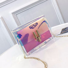 Load image into Gallery viewer, Fashion Women Handbags Laser Clear Transparent Tote Hologram Handbag Purse Shoulder Bag Coin Purses