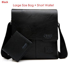 Load image into Gallery viewer, JEEP BULUO Man's Bag 2PC/Set Men Leather Messenger Shoulder Bags Business Crossbody Casual Bags Famous Brand Male Drop Shipping
