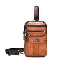Load image into Gallery viewer, JEEP BULUO Men Shoulder Messenger Bag Small Multi-function Sling Chest Bag Legs Waist Bag For Man New Fashion Casual Crossbody