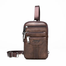 Load image into Gallery viewer, JEEP BULUO Men Shoulder Messenger Bag Small Multi-function Sling Chest Bag Legs Waist Bag For Man New Fashion Casual Crossbody